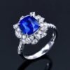 微信图片_202408061032094 SGARIT Fine Jewelry Manufacturers Customized Solid 18k White Gold 3.66 Carats Cushion Cut Jewellery Classic Engagement Anniversary Natural Sri Lanka Royal Blue Sapphire Gemstone Ring/Pendant