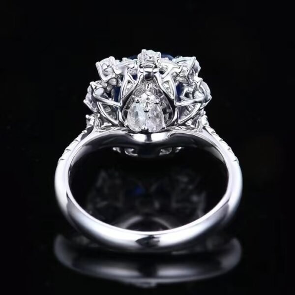 微信图片_20240806103210 SGARIT Fine Jewelry Manufacturers Customized Solid 18k White Gold 3.66 Carats Cushion Cut Jewellery Classic Engagement Anniversary Natural Sri Lanka Royal Blue Sapphire Gemstone Ring/Pendant