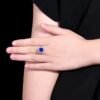 微信图片_202408061032103 SGARIT Fine Jewelry Manufacturers Customized Solid 18k White Gold 3.66 Carats Cushion Cut Jewellery Classic Engagement Anniversary Natural Sri Lanka Royal Blue Sapphire Gemstone Ring/Pendant