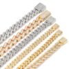 925 Sterling Silver Moissanite Cuban Chain  Bracelet