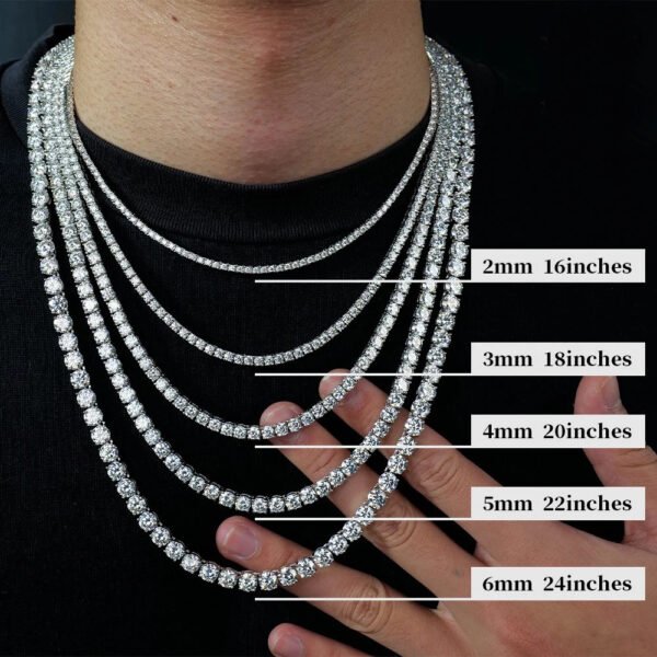 O1CN016nfaGc1mY1RCwZYbP_!!2217544544965-0-cib 925 Sterling Silver Moissanite Necklace