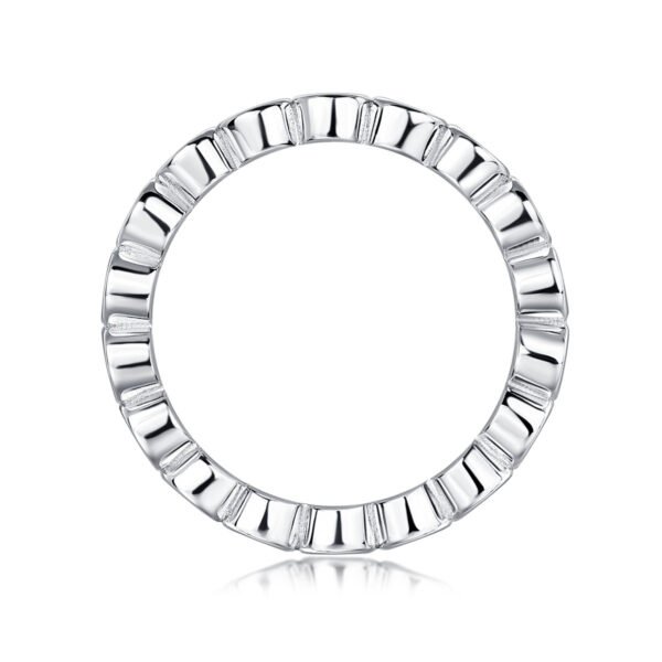O1CN01IomSo82AkQtP5SnPM_!!1110428241-0-cib 925 Sterling Silver Moissanite Ring Wedding Band