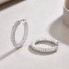 O1CN01TScV6x2AkQuq5m3vQ_!!1110428241-0-cib 925 Sterling Silver Moissanite Hoop Earrings