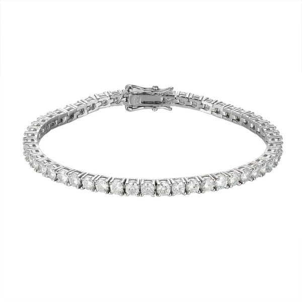 O1CN01UNy73U2C79yPNOaW3_!!4116638426-0-cib 925 Sterling Silver Moissanite Tennis Bracelet