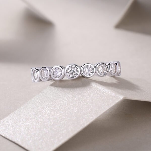 O1CN01WAFBhP2AkQtJDhMnM_!!1110428241-0-cib 925 Sterling Silver Moissanite Ring Wedding Band
