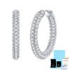 O1CN01jHA1s92AkQuoWnEFI_!!1110428241-0-cib 925 Sterling Silver Moissanite Hoop Earrings