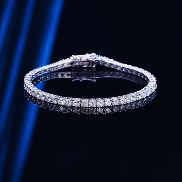 O1CN01mnIMT92C79yKkk1Cr_!!4116638426-0-cib 925 Sterling Silver Moissanite Tennis Bracelet