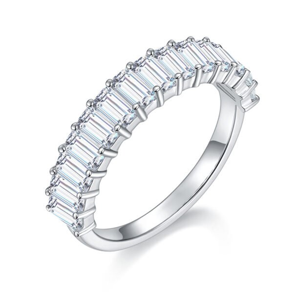 O1CN01qBlGi21g2WLEk2Ip0_!!3896764084-0-cib 925 Sterling Silver 2*4Mm Moissanite Wedding Ring
