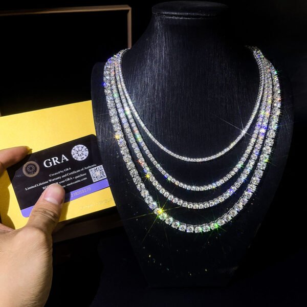 O1CN01s0wTi41mY1REMbGAz_!!2217544544965-0-cib 925 Sterling Silver Moissanite Necklace