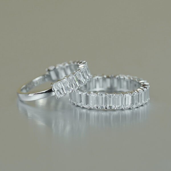 O1CN01sP8Bwp1g2WKSQpQAF_!!3896764084-0-cib 925 Sterling Silver 2*4Mm Moissanite Wedding Ring