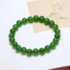 微信图片_202409181533111 SGARIT Wholesale 18K Gold Jewellery 8mm Natural Nephrite Hetian Jasper Jade Yang Green Bracelet Jewelry