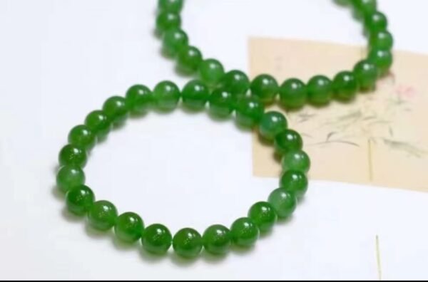 微信图片_202409181533112 SGARIT Wholesale 18K Gold Jewellery 8mm Natural Nephrite Hetian Jasper Jade Yang Green Bracelet Jewelry