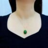 微信图片_20240918153327 SGARIT Wholesaler 18K Gold Jewellery Natural Nephrite Hetian Jasper Jade Spinach Green Pendant Jewelry