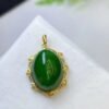 微信图片_202409181533271 SGARIT Wholesaler 18K Gold Jewellery Natural Nephrite Hetian Jasper Jade Spinach Green Pendant Jewelry