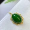 微信图片_202409181533272 SGARIT Wholesaler 18K Gold Jewellery Natural Nephrite Hetian Jasper Jade Spinach Green Pendant Jewelry