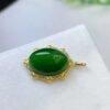微信图片_202409181533281 SGARIT Wholesaler 18K Gold Jewellery Natural Nephrite Hetian Jasper Jade Spinach Green Pendant Jewelry