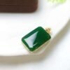 微信图片_202409181533582 SGARIT Factory Direct Selling 18K Gold Jewellery Natural Nephrite Hetian Jasper Jade Safeness Spinach Green Pendant Jewelry