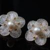 Natural 9Mm 10Mm 14K Filled Gold  Fresh Water Pearl Earrings