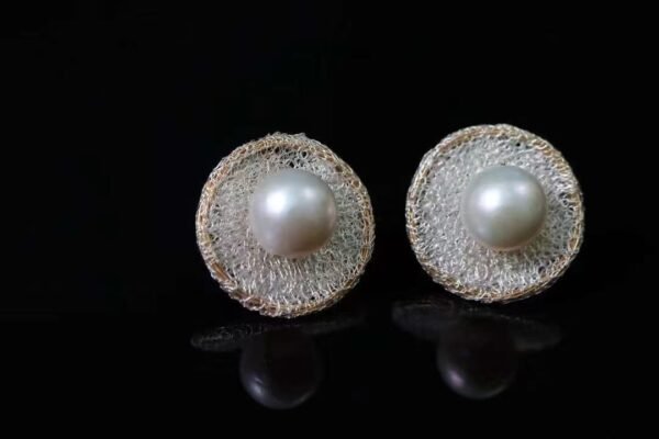 14K Filled Gold Natural Waterfresh Pearls Earrings
