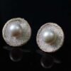 14K Filled Gold Natural Waterfresh Pearls Earrings