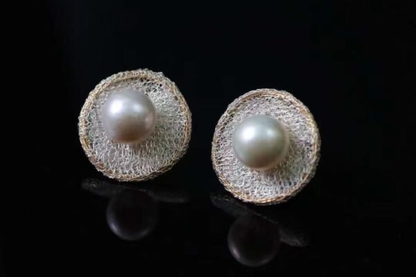 14K Filled Gold Natural Waterfresh Pearls Earrings