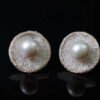 14K Filled Gold Natural Waterfresh Pearls Earrings