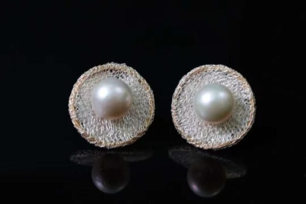 14K Filled Gold Natural Waterfresh Pearls Earrings