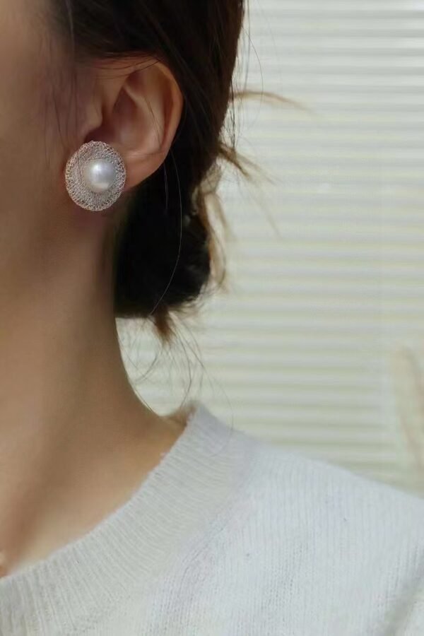 14K Filled Gold Natural Waterfresh Pearls Earrings