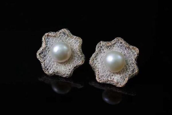 14K Filled Gold Natural Fresh Water Pearls Earrings