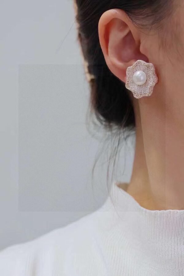 14K Filled Gold Natural Fresh Water Pearls Earrings