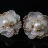 14K Filled Gold Natural Edison Pearls Earrings