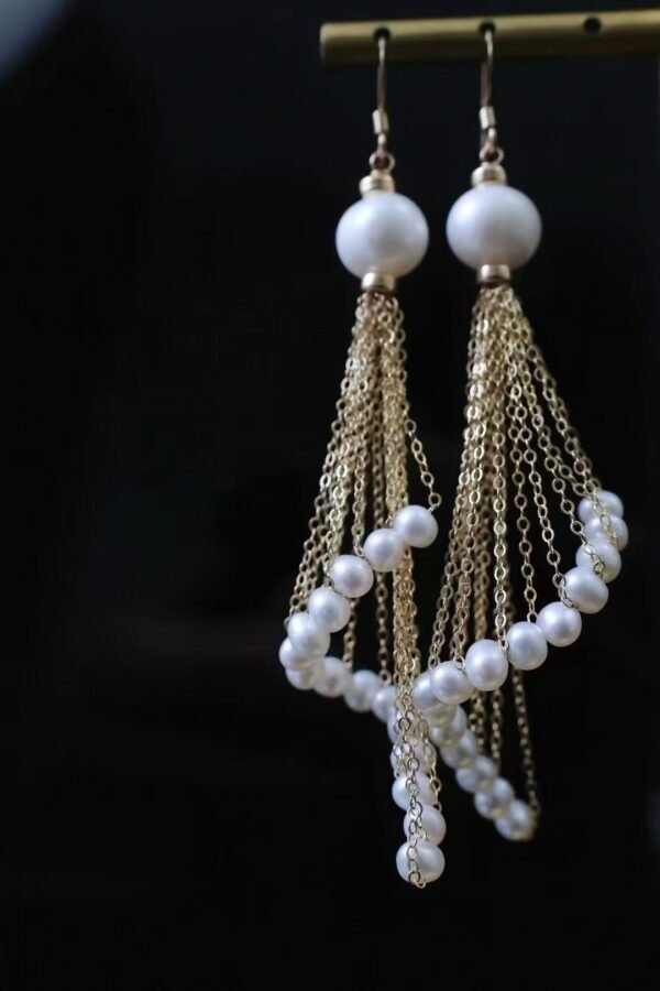 微信图片_20240926152814 Natural Fresh Water Pearl 14K Filled Gold For Diy Earrings