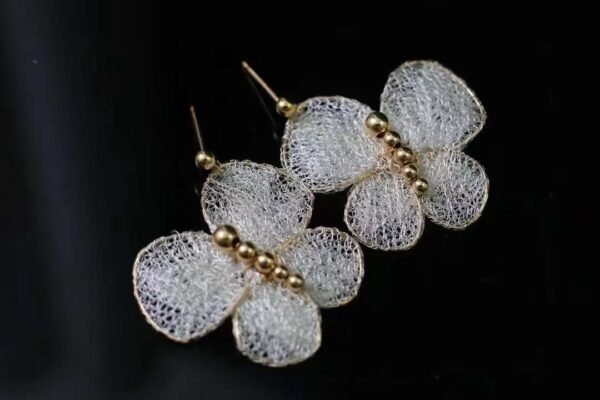Original Design Natural 14K Filled Gold Pearl Earrings
