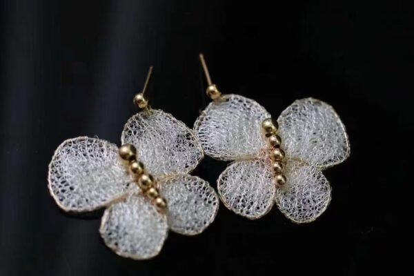 Original Design Natural 14K Filled Gold Pearl Earrings