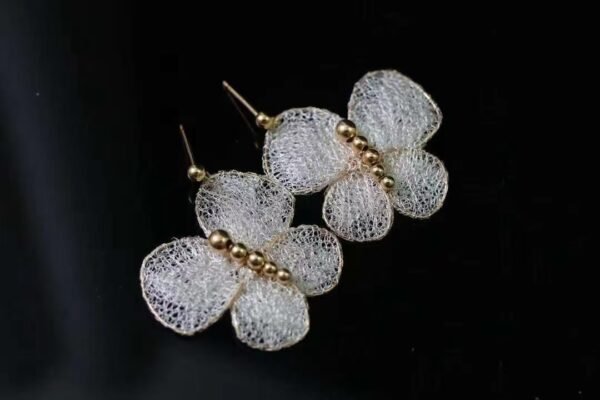 Original Design Natural 14K Filled Gold Pearl Earrings