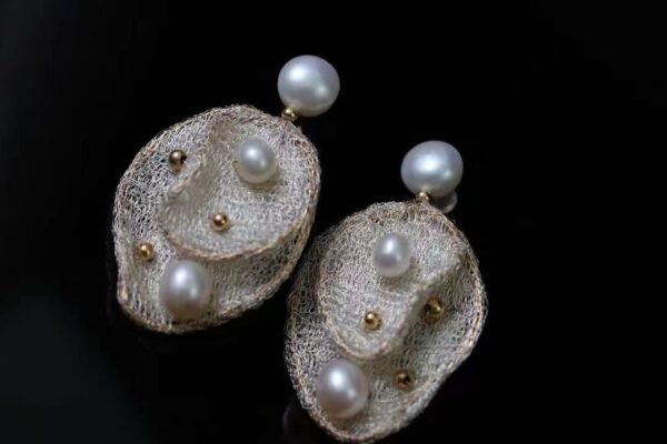 微信图片_20240928104359 14K Gold Filled Bread Natural Freshwater Pearl Earrings