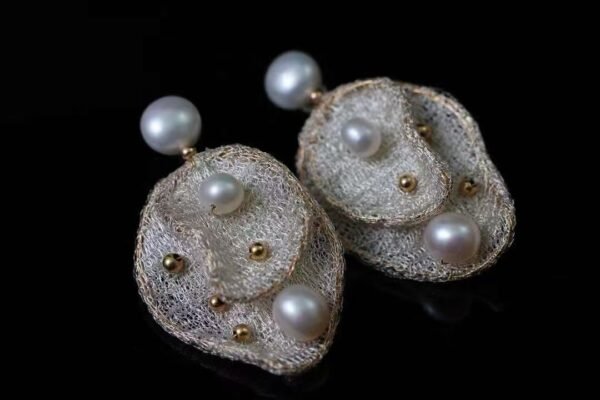 微信图片_202409281043592 14K Gold Filled Bread Natural Freshwater Pearl Earrings