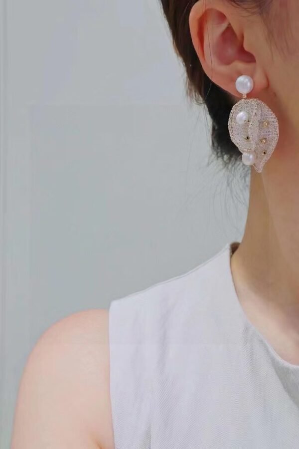 微信图片_202409281043593 14K Gold Filled Bread Natural Freshwater Pearl Earrings