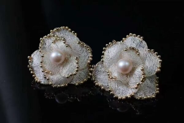 Natural Freshwater Pearl Earrings 14K Gold Filled