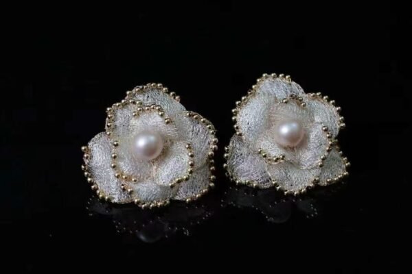 Natural Freshwater Pearl Earrings 14K Gold Filled