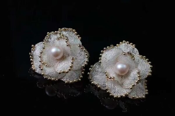 Natural Freshwater Pearl Earrings 14K Gold Filled