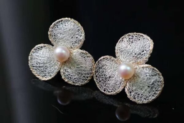 微信图片_202409281046551 Original design 14k gold Filled 6mm 7mm natural freshwater pearls earrings