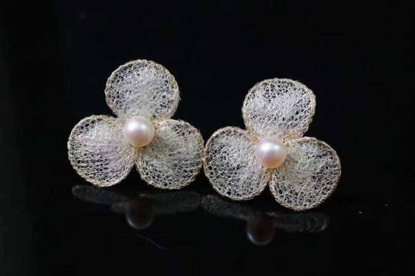 微信图片_202409281046552 Original design 14k gold Filled 6mm 7mm natural freshwater pearls earrings