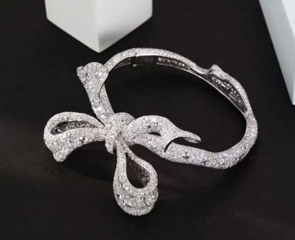 Real 18k White Gold 21.655CT Natural Diamond Bracelet