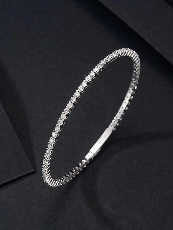 Real 18k White Gold 1.983CT Natural Diamond Brecelet