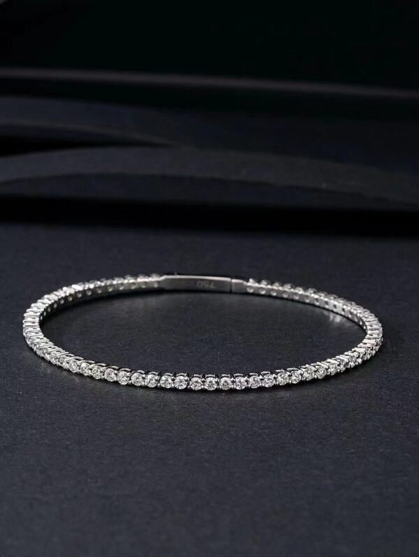 Real 18k White Gold 1.983CT Natural Diamond Brecelet
