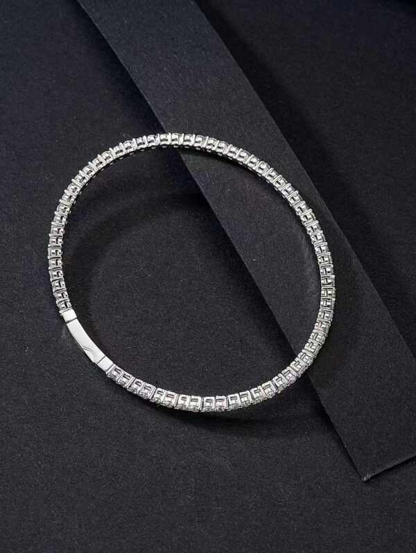 Real 18k White Gold 1.983CT Natural Diamond Brecelet