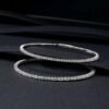 Real 18k White Gold 1.983CT Natural Diamond Brecelet