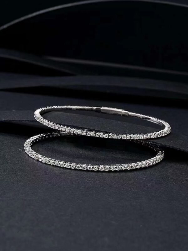 Real 18k White Gold 1.983CT Natural Diamond Brecelet
