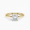 1 (2) 9K 10K 14K 18K Gold Platinum Set 1Ct Single Jewellery Lab Grown Diamond Ring
